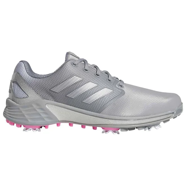 Adidas ZG21 Golf Shoes - gray/silver/screaming Pink 10 Wide