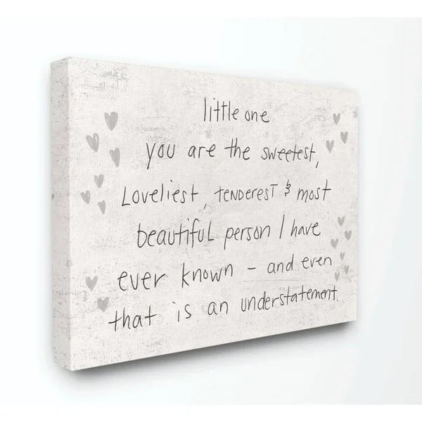 The Kids Room by Stupell Kids Inspirational Word Grey Stars Bedroom Nursery Design Canvas Wall Art by Daphne Polselli, Size: 30