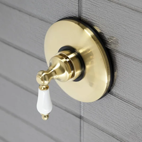 Kingston Brass KB3008PL Volume Control with Lever Handle, Brushed Nickel
