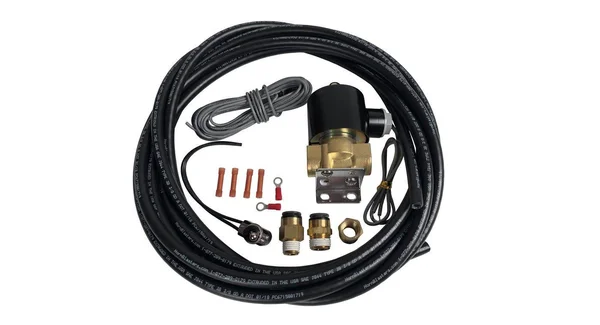 HornBlasters 1/4x22 Electric Drain Valve Kit with Elbow - AM-D04K-E