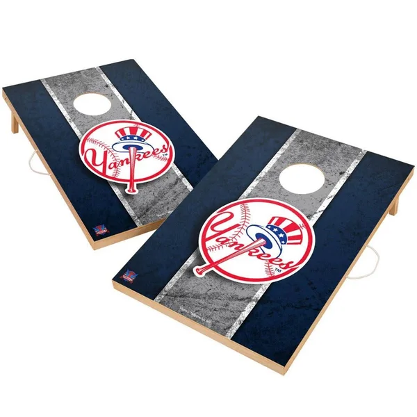 New York Yankees 2& x 3& Vintage Wood Cornhole Game