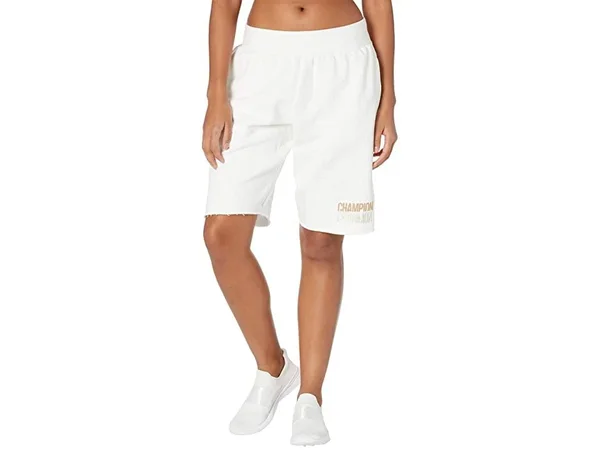 Champion Life REVERSE Weave Cut-Off Shorts - White - Casual Shorts