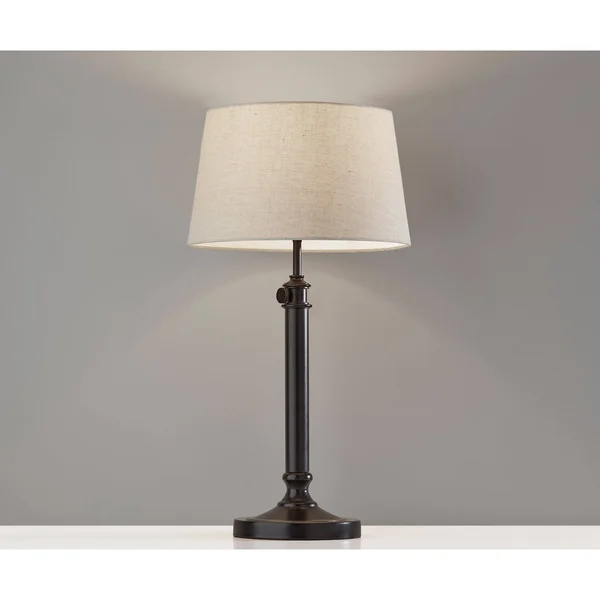 Adesso Mitchell Antiqued Black Table Lamp (Set of 2)