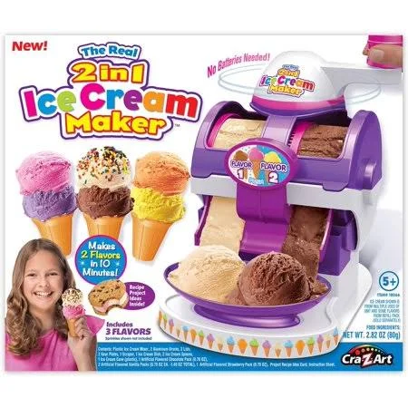 Cra-Z-Art The Real Ice Cream Maker with Built in Sprinkler Dispenser and Lite Up Cone