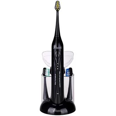 Pursonic S420 Sonic Toothbrush with 12 Brush Heads - Black
