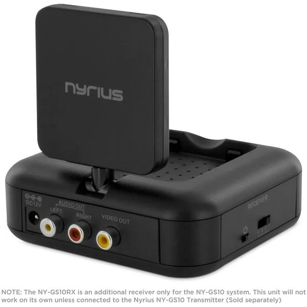 Additional Receiver Only for The Nyrius 5.8 GHz Wireless Audio/Video System
