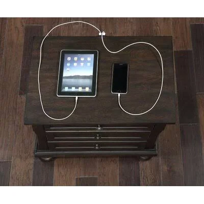 Embree 3 - Drawer Nightstand Lark Manor Color: Brushed Brown Acacia