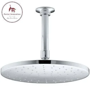 Kohler 1-Spray 10 in. Single Ceiling Mount Fixed Rain Shower Head in Polished Chrome