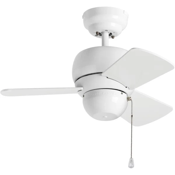 Monte Carlo Micro 24x22 Ceiling Fan - White - White Blades