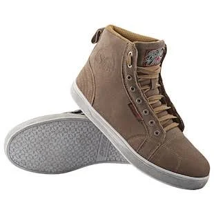 Speed and Strength Black 9 Moto Shoes - Tan - 8