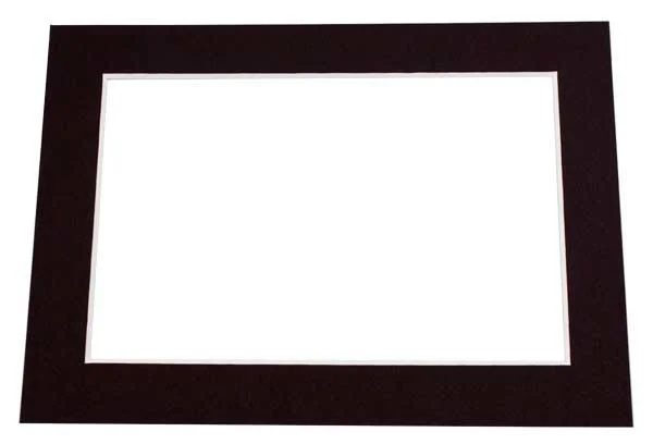 16x22 x 20x22 Single Mat Jet Black Conservation 10.5x22 x 13.5x22 Inner Cut 25 Pieces MS30023