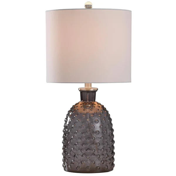 Stylecraft Textured Glass Table Lamp - Gray