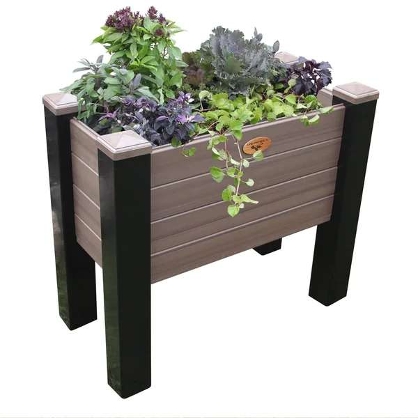 Gronomics Maintenance Raised Garden Bed, Black