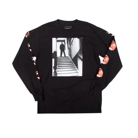 Dumbgood Halloween Jack-O-Lantern Black Long Sleeve Tee