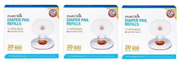 Arm & Hammer Diaper Pail Refill Bags, 60 Count