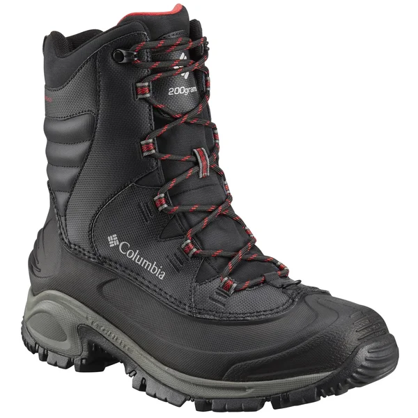 Columbia Bugaboot III Men's Black/Bright Red, 10.5, Wide