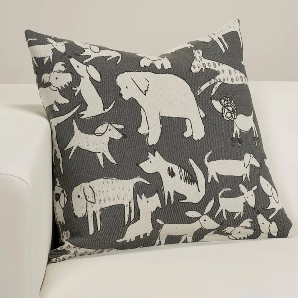 Woof Designer Throw Pillow - 22x22 x 22x22