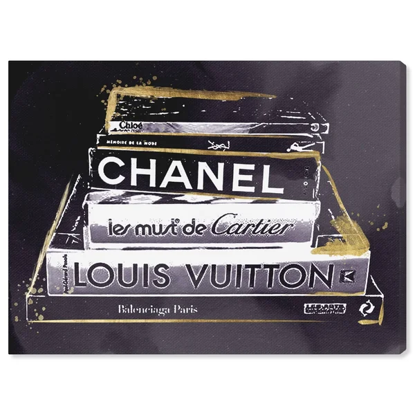 Oliver Gal Lectures in Amethyst Canvas Art - Size: 16, Black