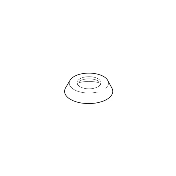 Delta RP51290SS Lahara Stainless Roman Tub Hand Shower Base Escutcheon
