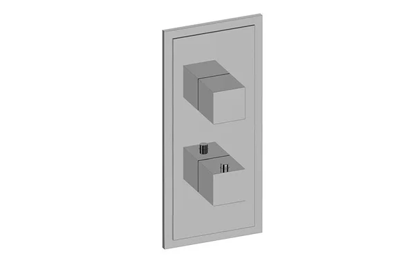 Graff - M-Series Transitional Square 2-Hole Trim Plate - G-8081-SH0-PN-T