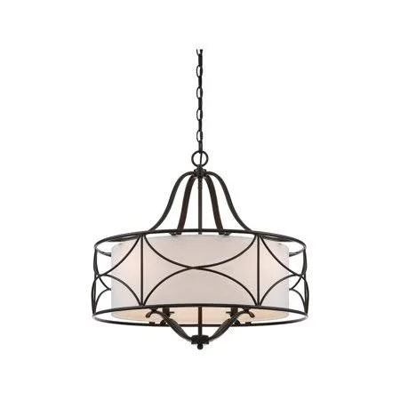 Oil Rubbed Bronze Tone Finish Chandeliers 24 inch Wide Candelabra Base 4 Light Fixture - Size: 24.5 in