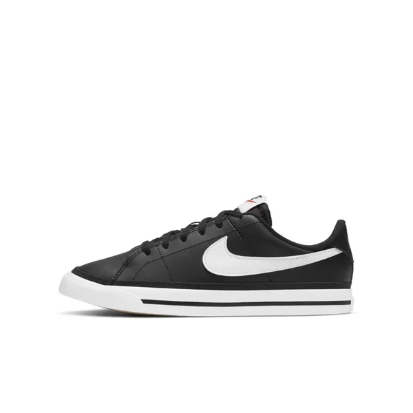 Nike Court Legacy Black/White Grade School Kids& Shoes, Size: 4