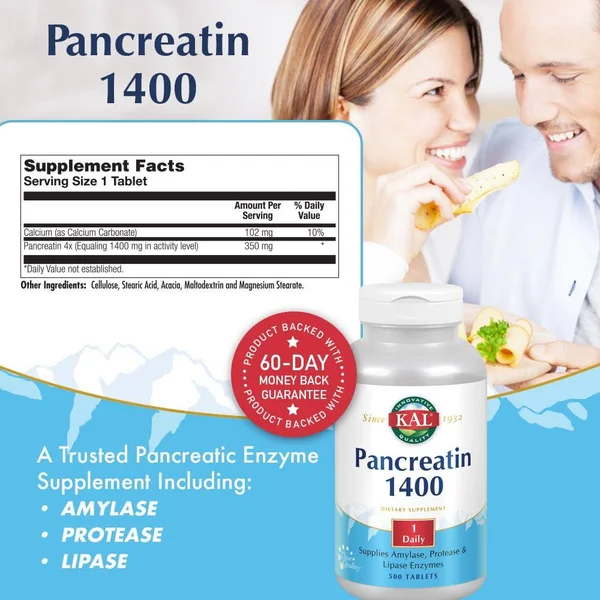 Kal Pancreatin 1400mg - 500 Tablet