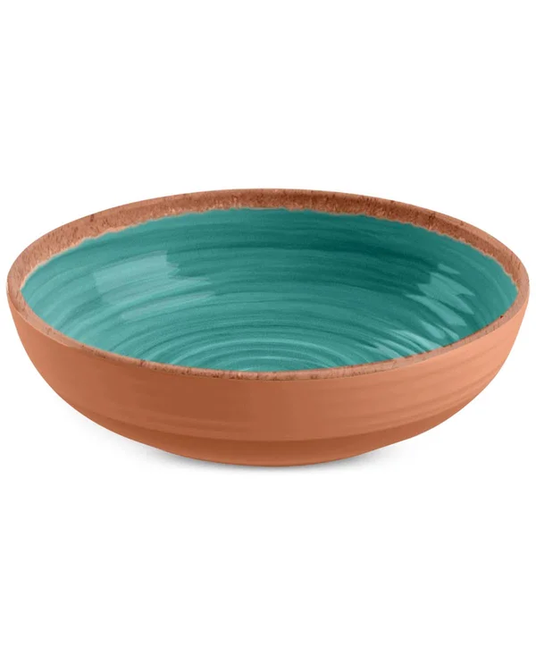 TarHong PAN5080LBTBT Rustic Swirl Bowl 44 Set of 6 Turquoise