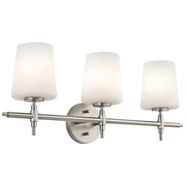 Bath 3Lt by Kichler 45387ni in Nickel Finish