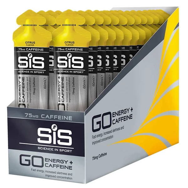 Science in Sport Go Energy Plus Caffeine Gel 30 x 60ml Citrus