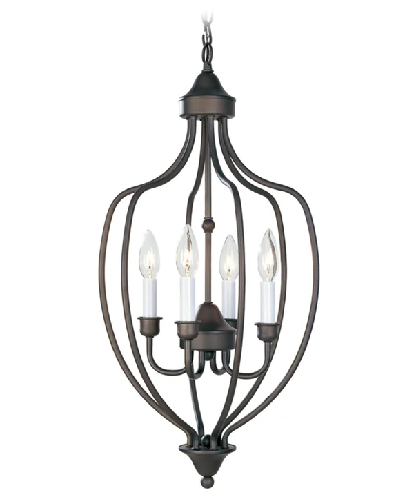 Livex Lighting 4171-07 Home Basics 4 Light Bronze Foyer