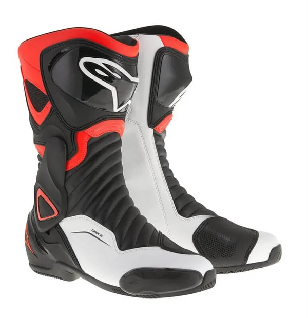 Alpinestars SMX-6 V2 Boots BLACK RED WHITE 49