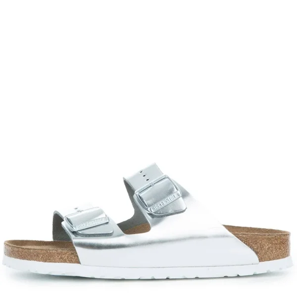 Birkenstock Women's Arizona Sandals - Silver - Size 6, 6.5