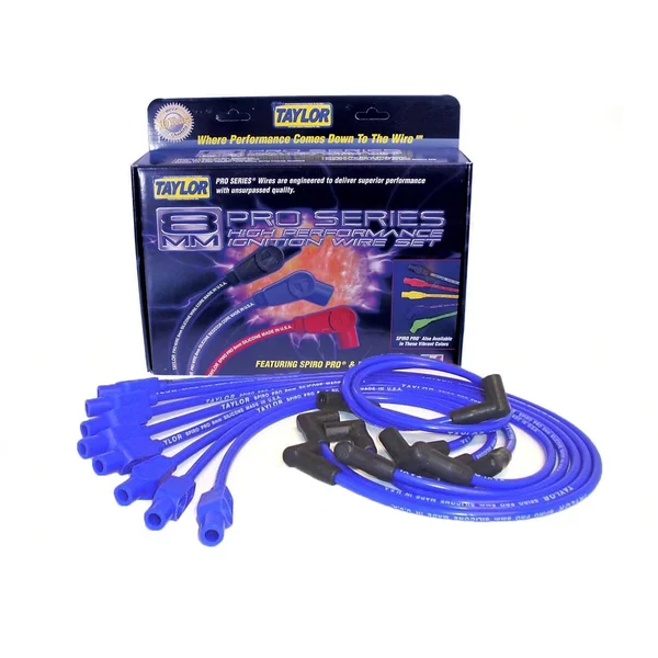 Taylor Cable 74676 Spiro Pro Blue Spark Plug Wire Set