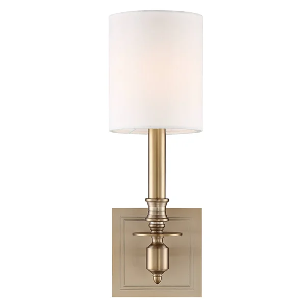Crystorama Lloyd Aged Brass Wall Light LLO-481-AG