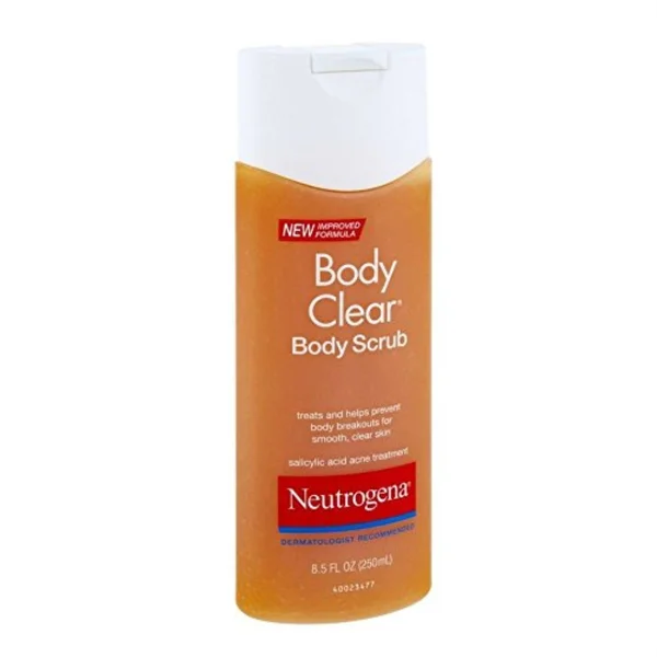 Neutrogena Body Clear Body Scrub 8.5 Fluid Ounce Pack of 4