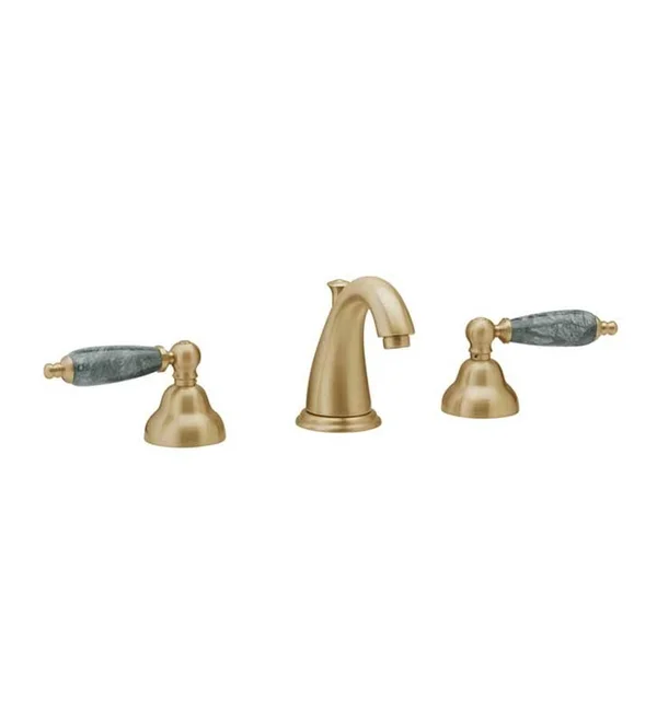 Phylrich Carrara Two Handle Widespread Lavatory Faucet in Satin Brass