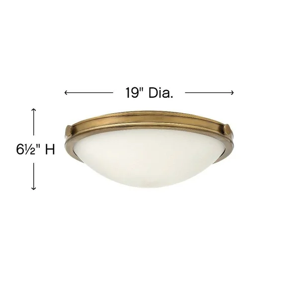 Hinkley Maxwell Flush Mount Ceiling Light - Antique Nickel 3783AN
