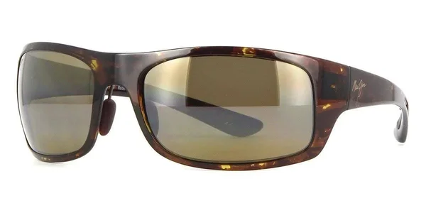 Maui Jim Men's Big Wave H440-15T Brown Rectangle Sunglasses