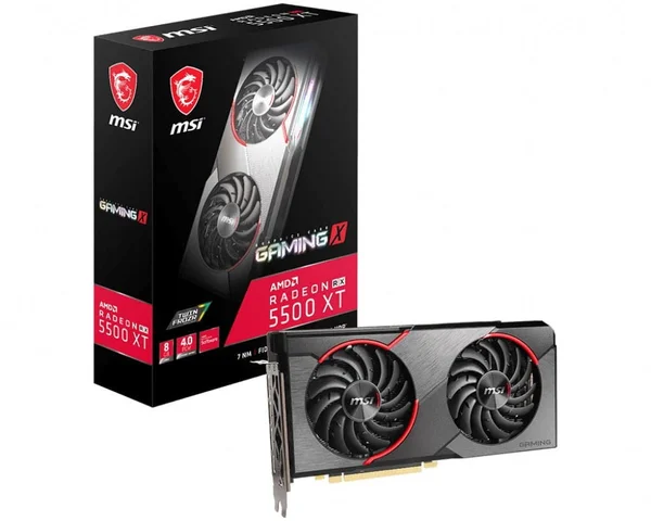 MSI Radeon RX 5500 XT RX 5500 XT GAMING X 8G Graphics Card - 8 GB - 8 GB GDDR6 - 128-bit - 1685 MHz