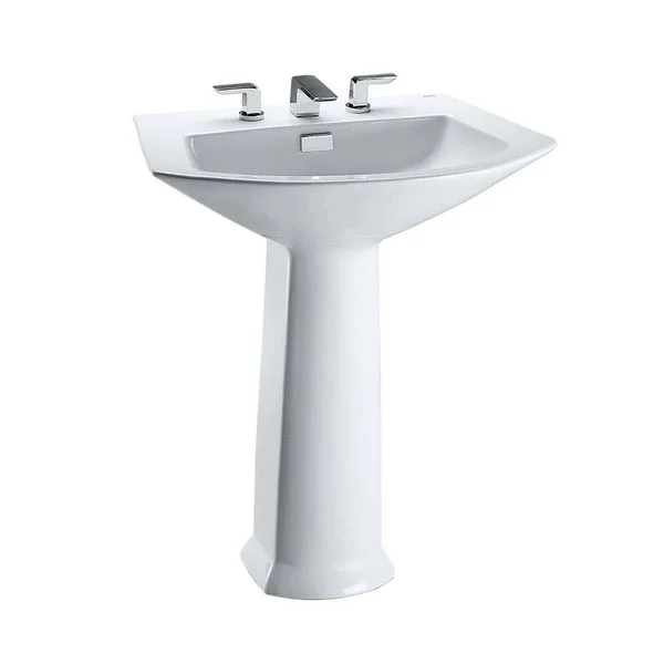Toto Lpt962#11 Soiree Pedestal Lavatory - Single Hole in Colonial White