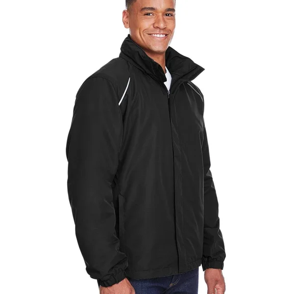 Core 365 88224 Men's Profile Fleece-Lined All-Season Jacket Black-4XL