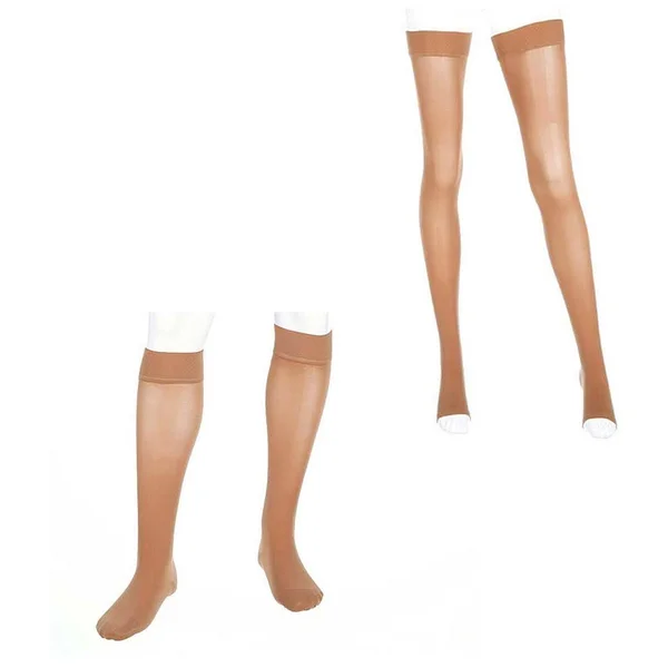 Mediven Plus, 30-40 mmHg, Calf High, Open Toe Black, II-Extra-Wide-Petite