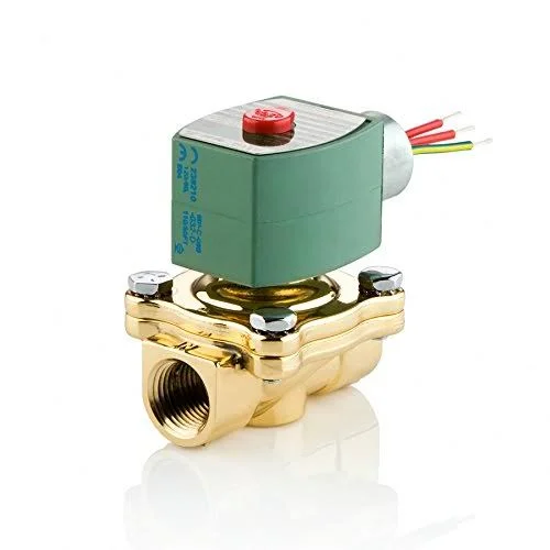 ASCO 8210G094-24/DC Brass Body Pilot Operated General Service Solenoid Valve - 1/2x22 Pipe size, 2-Way Normally Closed, Nitrile B