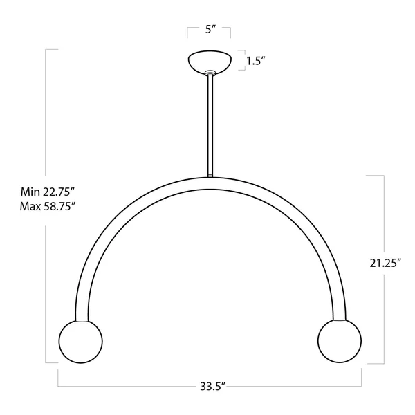 Regina Andrew Happy Large Pendant - Polished Nickel