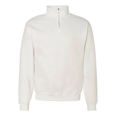 New - NIB - Jerzees - NuBlend Cadet Collar Quarter-Zip Sweatshirt, Men's, Size: 3XL, White