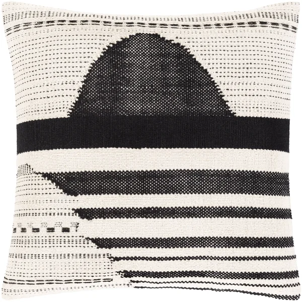 Surya BKA001-2020 Banksia Modern Beige Black Pillow Cover