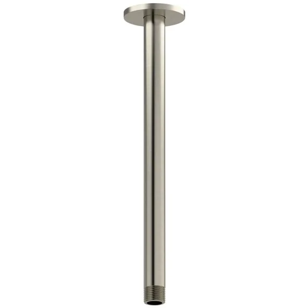 Riobel 507BN 12x22 Ceiling Mount Shower Arm with Round Escutcheon - Brushed Nickel
