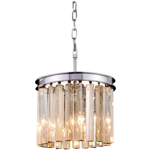 Elegant Lighting-1208D16MB-SS/RC-Sydney - 16 inch 3 Light Pendant