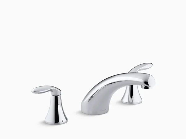 Kohler K-P15290-4-CP Coralais Deck-Mount High-Flow Bath Faucet Trim with Lever Handles - Polished Chrome